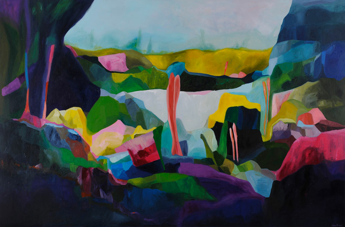 Seclusion 2mx3m acrylic and eggshell on canvas