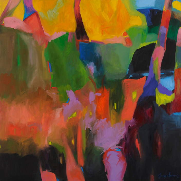 Sundance Gorge 158x158cm acrylic on canvas