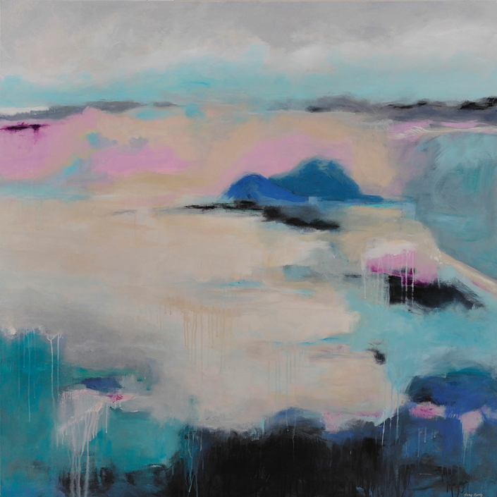 In the Summertime 120x120cm acrylic on canvas