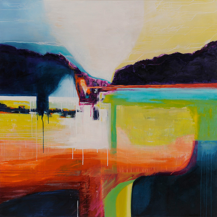 Zippedee Doo Dah 120-x-120cm acrylic on canvas
