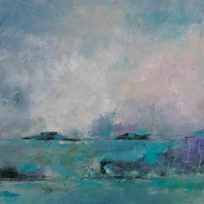 Snow Storm Day Dream 100x100cm acrylic on canvas