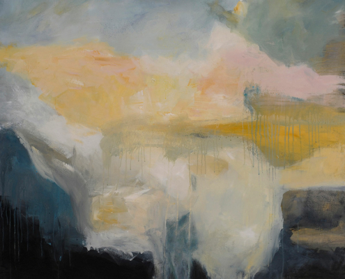 Breaking Rain 100x100cm acrylic on canvas