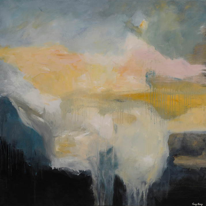 Breaking Rain 100x100cm acrylic on canvas