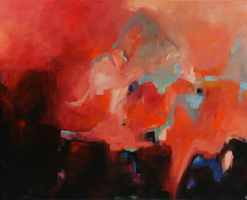 Land of the Fairy Castles 80x120cm acrylic on canvas