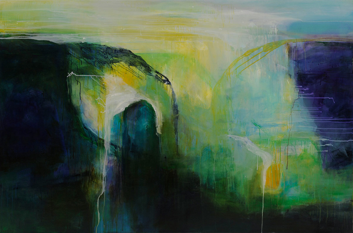 Altered Reality 2017, acrylic on canvas, 100 x 150cm