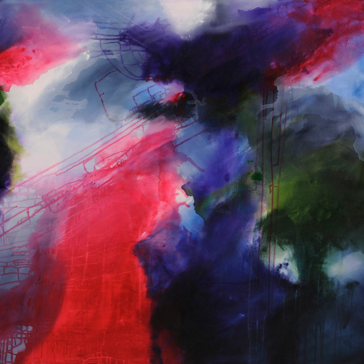 Celestial Sky 100x150cm acrylic on canvas