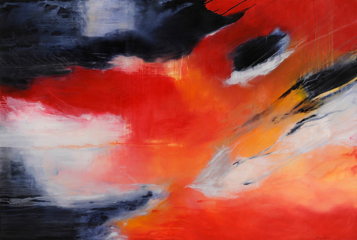 Ablaze 100x150cm acrylic on canvas
