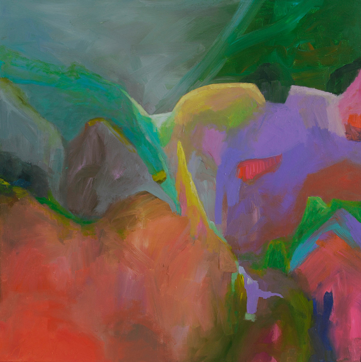 Playtime 75x75cm acrylic on canvas