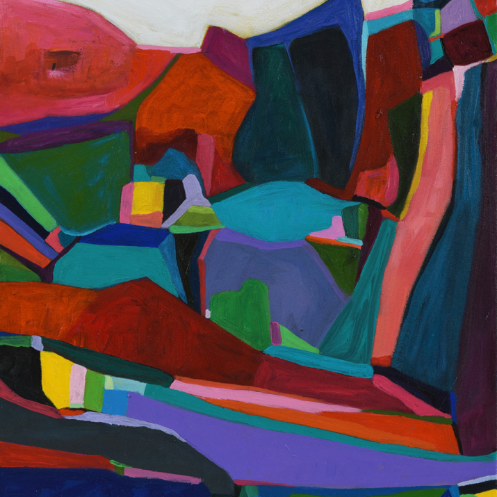 Cliff Hanger 2017 acrylic on canvas, 60 x 40cm