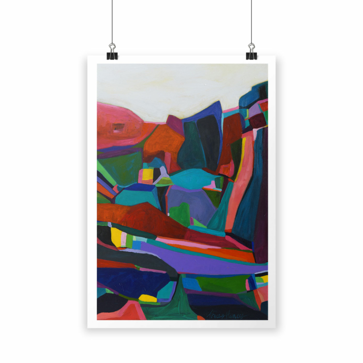 Cliff Hanger 2017 acrylic on canvas, 60 x 40cm