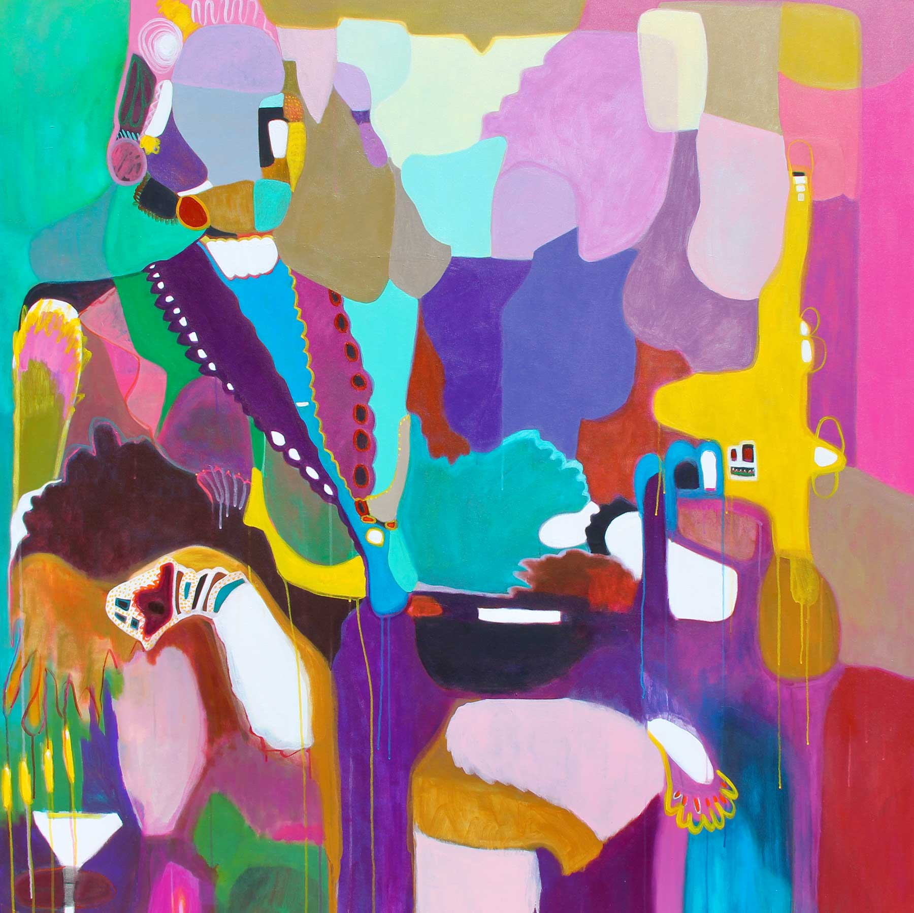 Bella Donna 168 x 168cm Bella Donna abstract painting